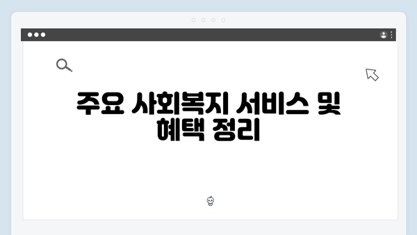 한방에 정리하는 2024 사회복지 서비스 안내