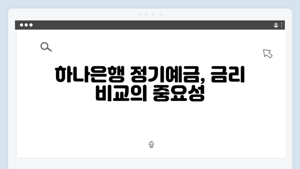 하나은행 정기예금 금리 높이는 꿀팁 대공개