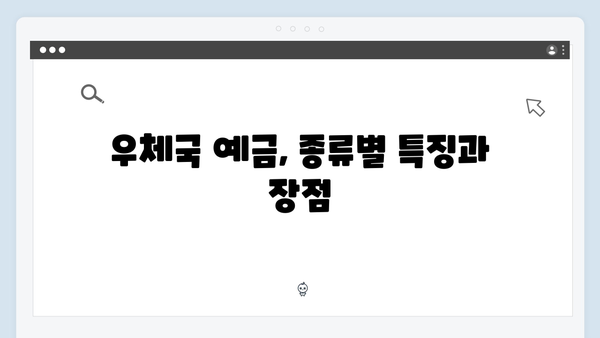 우체국 예금 금리 비교와 특징 총정리 (2024년 최신판)