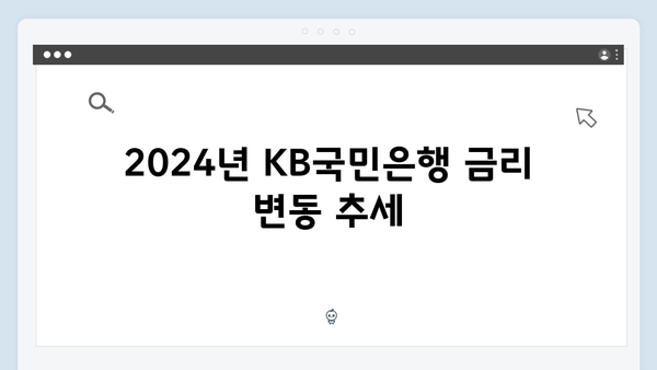 [2024년 총정리] KB국민은행 정기예금 금리 비교와 특징 분석