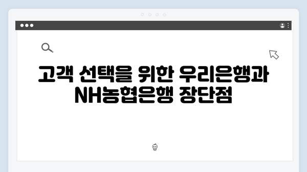 우리은행 VS NH농협은행 예금 상품 비교: 2024년 최신 금리 분석