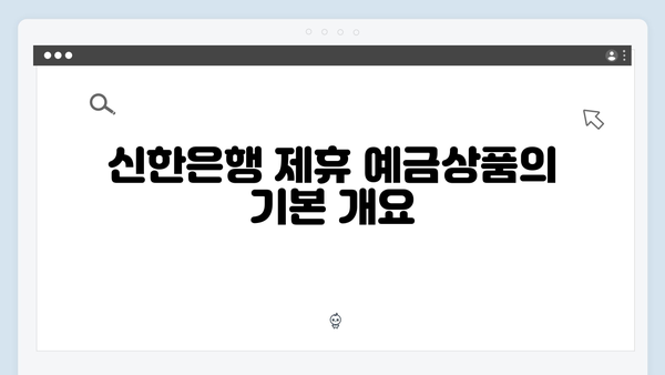 신한은행 제휴 예금상품 특징과 혜택