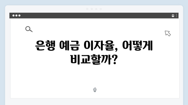 KB국민은행 예금 상품 비교: 목적별 맞춤 상품 추천