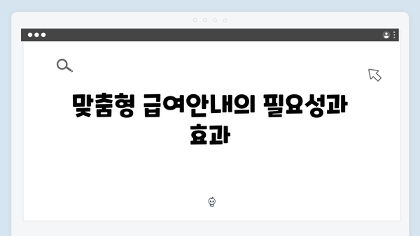 맞춤형급여안내 스마트하게 활용하기 - 2024년 완벽가이드