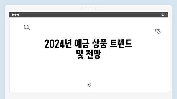 우리은행 예금상품 선택 가이드 2024