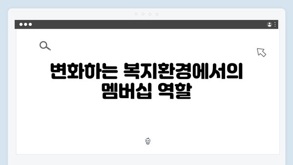 2024 복지멤버십으로 만나는 새로운 복지환경