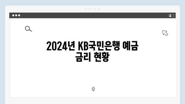 KB국민은행 vs 신한은행: 2024 예금 금리 비교해보니