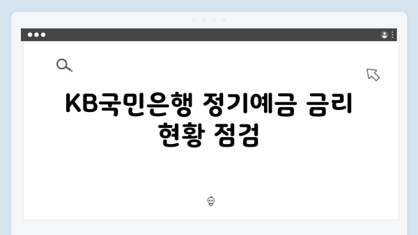 [2024년 최신] KB국민은행 정기예금 금리 총정리 및 상품 비교