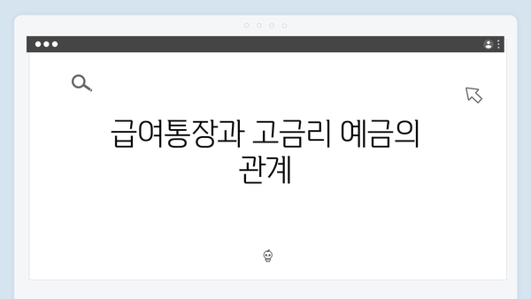 우리은행 급여통장 연동 고금리 예금 특징 분석