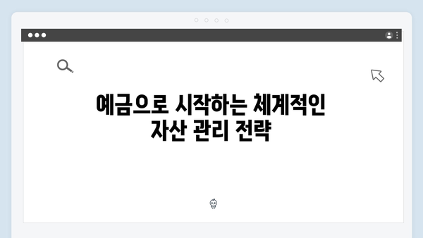 KB국민은행 예금으로 시작하는 자산관리