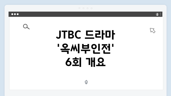 JTBC 드라마 '옥씨부인전' 6회 개요