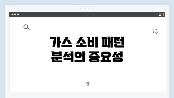 가스 소비 패턴 분석의 중요성
