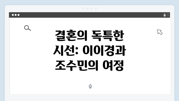 결혼의 독특한 시선: 이이경과 조수민의 여정