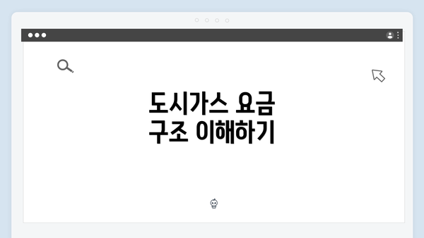 도시가스 요금 구조 이해하기