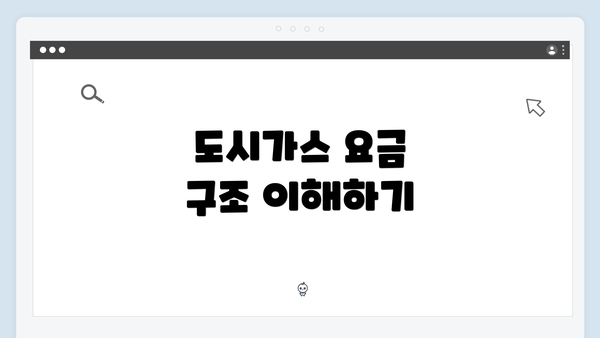 도시가스 요금 구조 이해하기