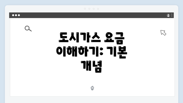 도시가스 요금 이해하기: 기본 개념