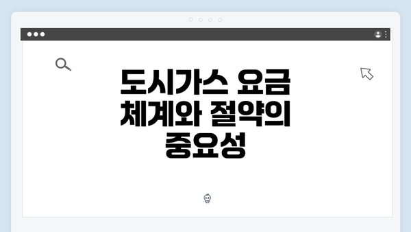도시가스 요금 체계와 절약의 중요성