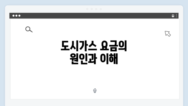 도시가스 요금의 원인과 이해