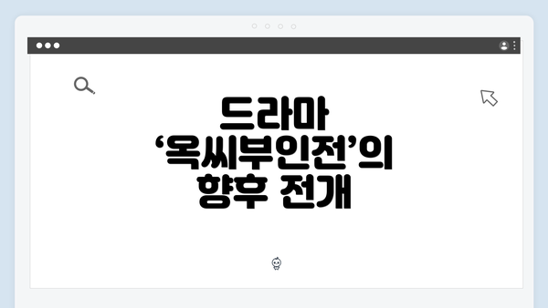 드라마 ‘옥씨부인전’의 향후 전개