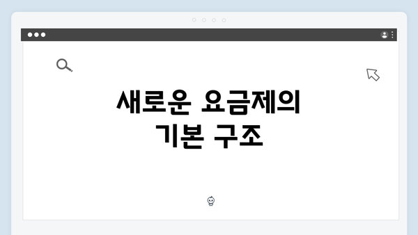 새로운 요금제의 기본 구조