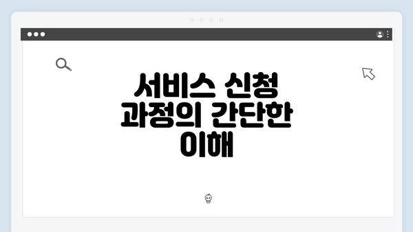 서비스 신청 과정의 간단한 이해