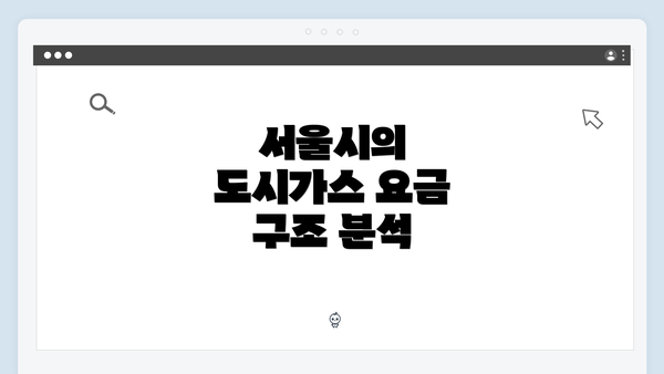 서울시의 도시가스 요금 구조 분석