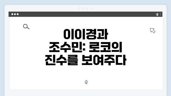 이이경과 조수민: 로코의 진수를 보여주다