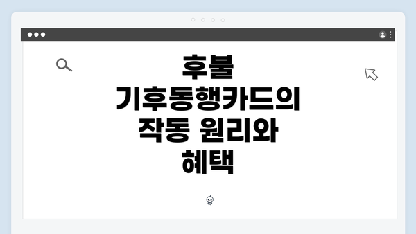 후불 기후동행카드의 작동 원리와 혜택
