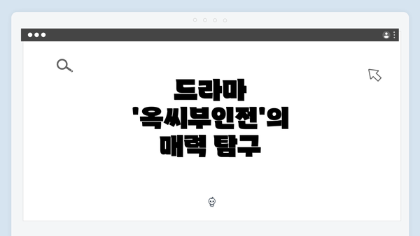 드라마 '옥씨부인전'의 매력 탐구