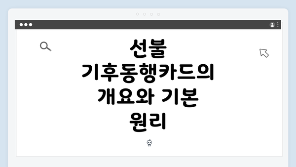 선불 기후동행카드의 개요와 기본 원리