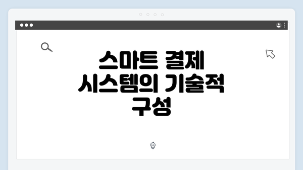 스마트 결제 시스템의 기술적 구성
