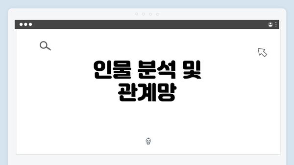 인물 분석 및 관계망