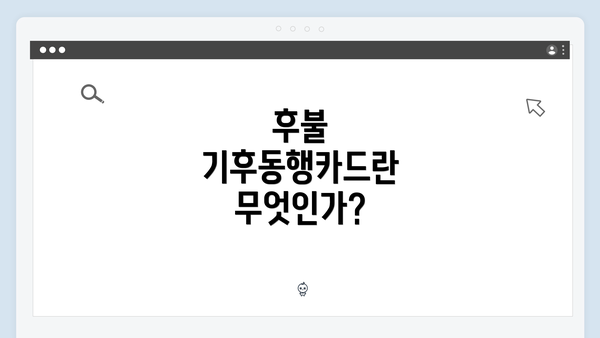 후불 기후동행카드란 무엇인가?