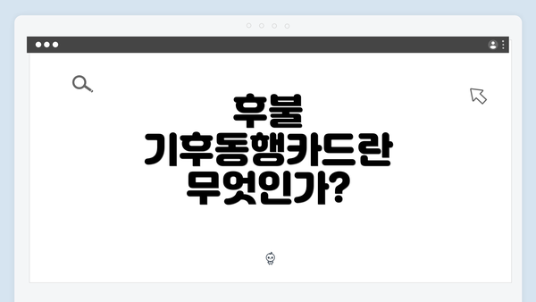 후불 기후동행카드란 무엇인가?