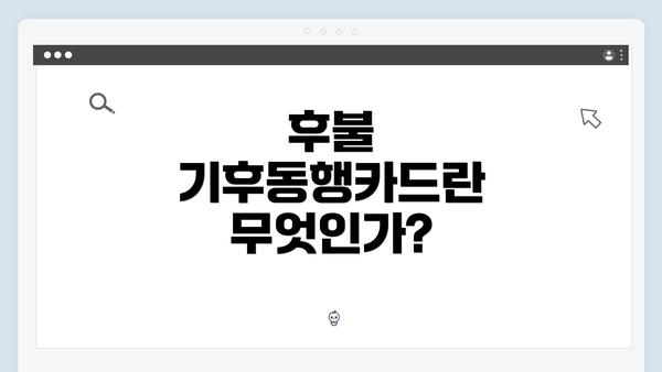 후불 기후동행카드란 무엇인가?