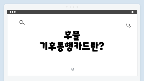후불 기후동행카드란?