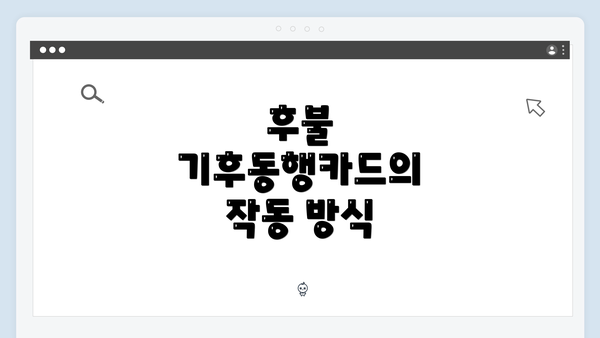 후불 기후동행카드의 작동 방식