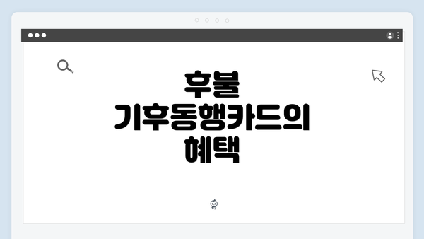후불 기후동행카드의 혜택