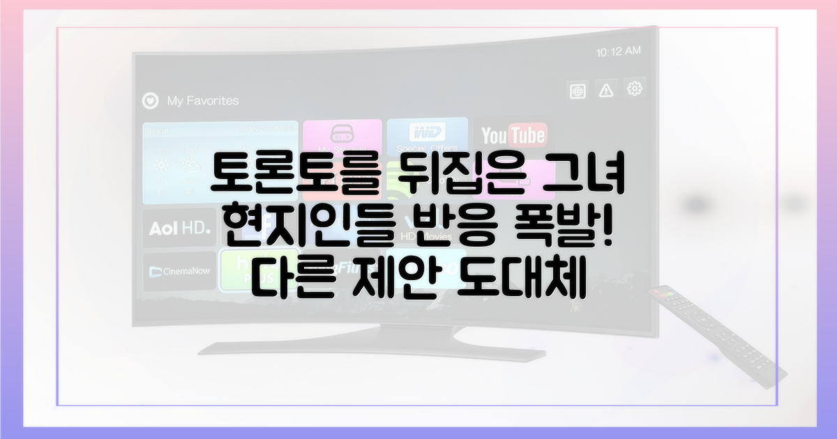 토론토 홀린 그녀, 현지 반응은?