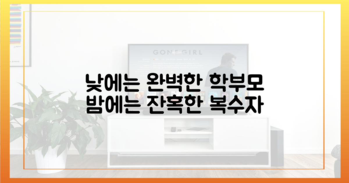 학부모의 낮 vs 복수자의 밤