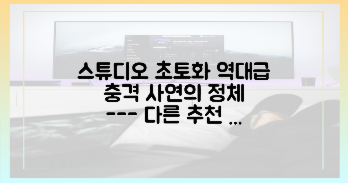 스튜디오 초토화시킨 충격적인 사연