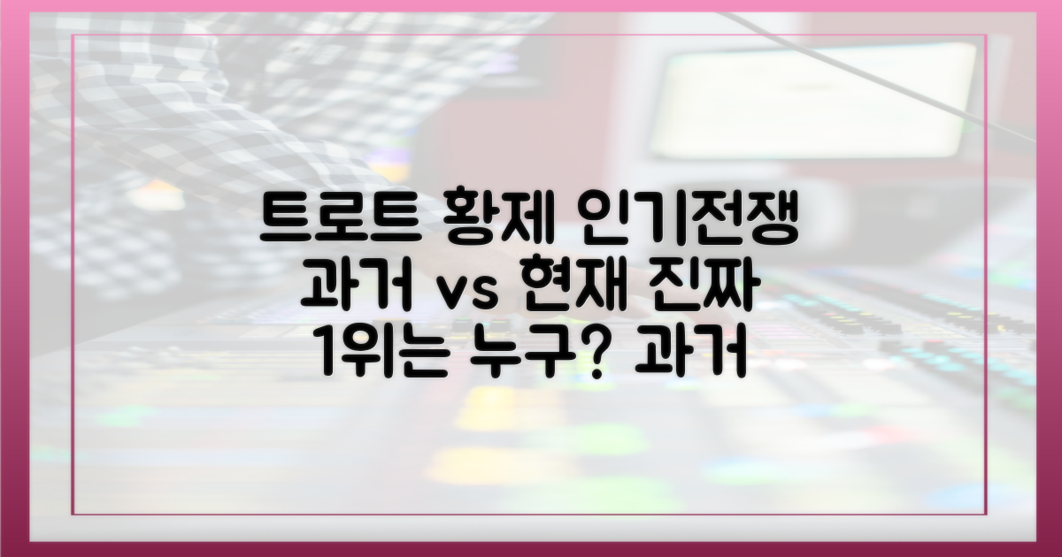 과거 트로트 황제들과의 인기 비교