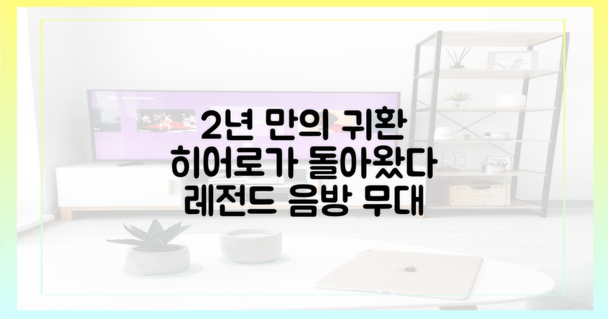 히어로'의 귀환, 2년 만의 음악 방송