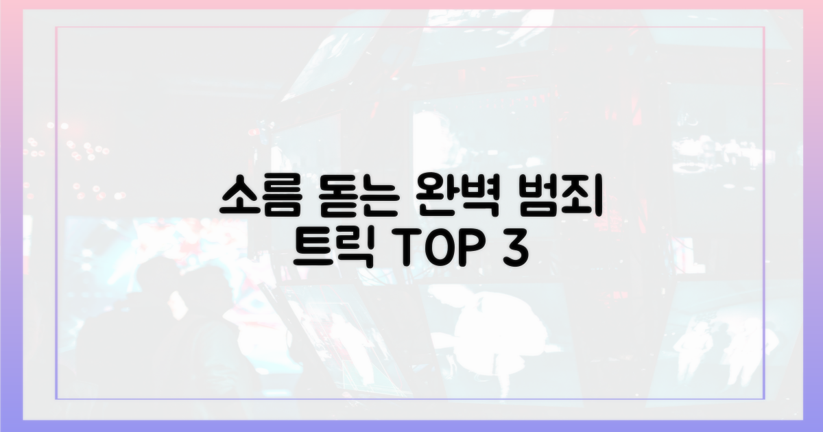 범행을 감춘 3가지 치밀한 트릭