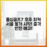 돌싱글즈7 호주 최커, 서울 동거! 놀라운 반전