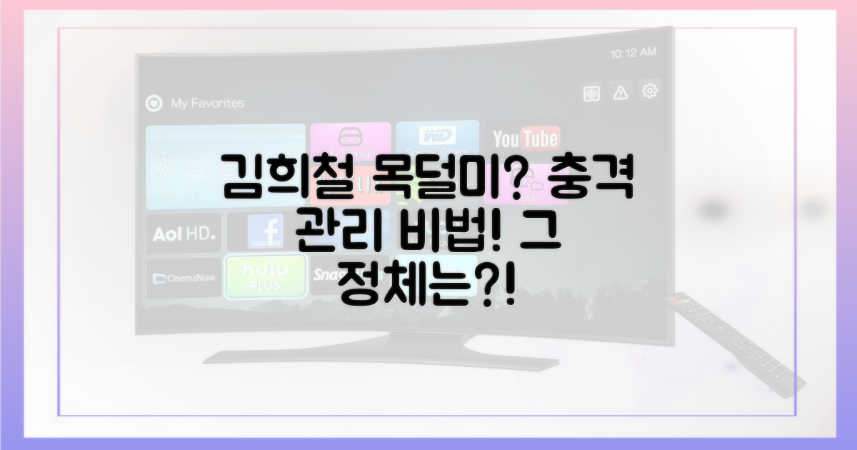 김희철, 목덜미 라인 관리가 충격적인 이유?