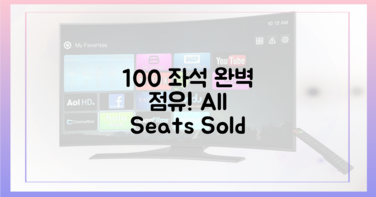 100% 좌석 점유율 달성