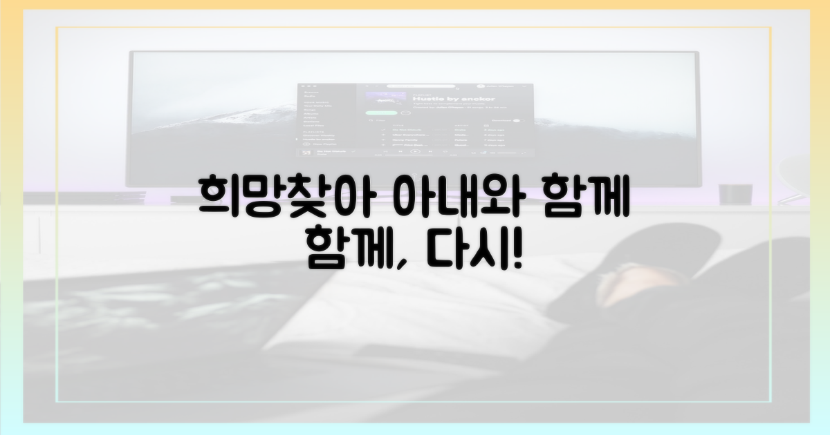 아내와 함께 희망 찾아