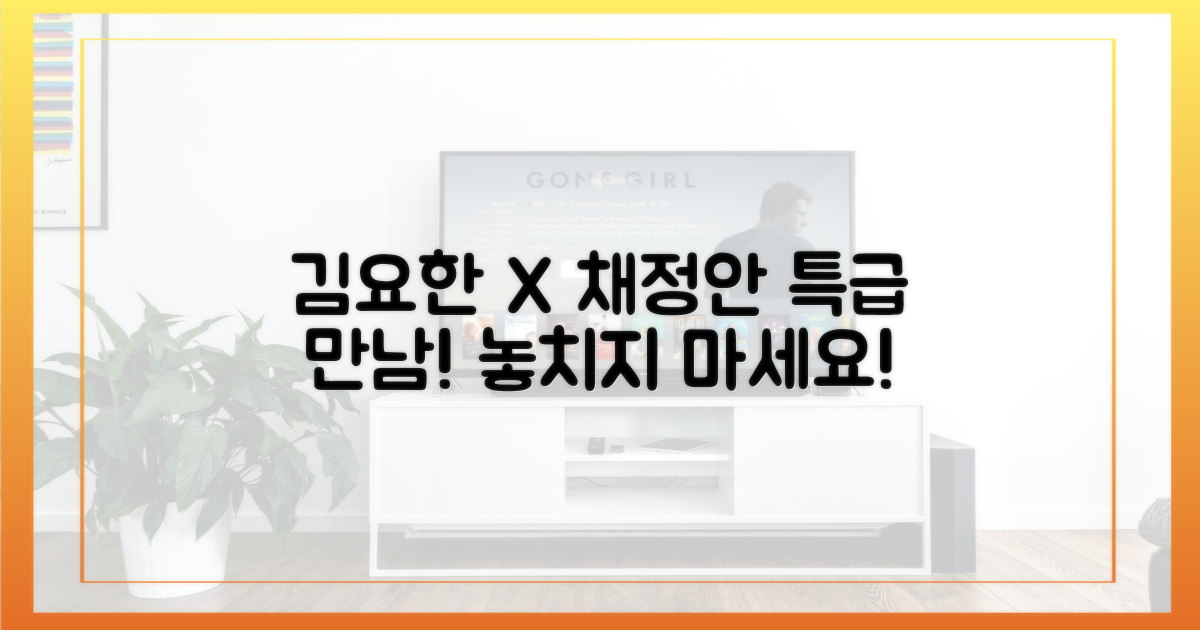 김요한, 채정안과의 만남
