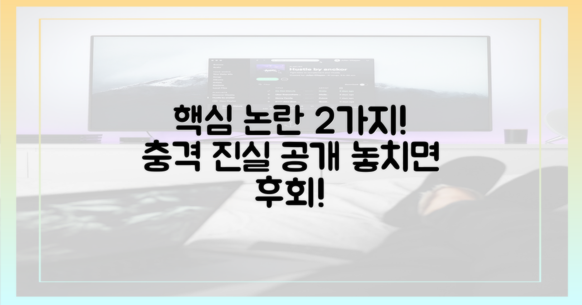 2가지 논란의 핵심